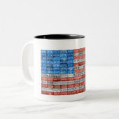 Tasse de drapeau de plaque minéralogique du (Devant gauche)