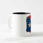 Tasse de drapeau de Porto Rico (Devant gauche)