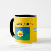 Tasse de drapeau de province de Buenos Aires (Devant gauche)