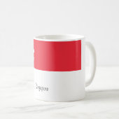 Tasse de drapeau de Singapour (Devant droit)