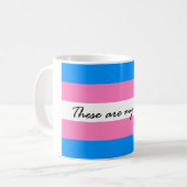 Tasse de drapeau de transsexuel (Devant gauche)