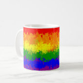Tasse de drapeau d'éclaboussure de peinture (Devant gauche)