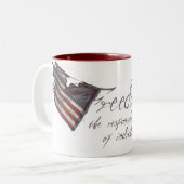 Tasse de drapeau définie par liberté (Devant gauche)