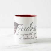 Tasse de drapeau définie par liberté (Centre)