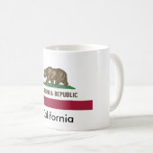 Tasse de drapeau d'état de la Californie (Devant droit)