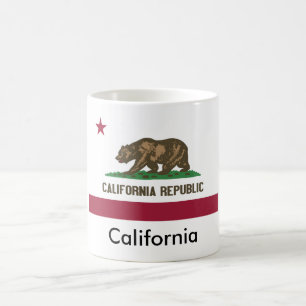 Tasse de drapeau d'état de la Californie