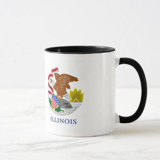 Tasse de drapeau d'état de l'Illinois