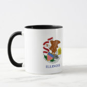 Tasse de drapeau d'état de l'Illinois (Gauche)
