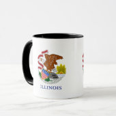 Tasse de drapeau d'état de l'Illinois (Devant gauche)