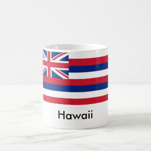 Tasse de drapeau d'état d'Hawaï