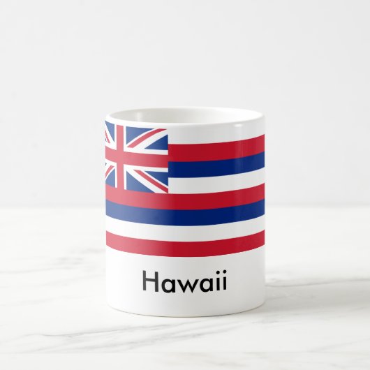 Tasse de drapeau d'état d'Hawaï (Centre)