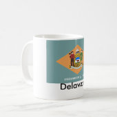 Tasse de drapeau d'état du Delaware (Devant gauche)