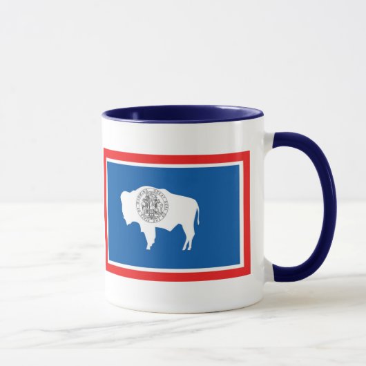 Tasse de drapeau d'état du Wyoming (Droite)