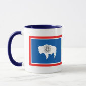 Tasse de drapeau d'état du Wyoming (Gauche)