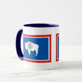 Tasse de drapeau d'état du Wyoming (Devant gauche)
