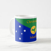 Tasse de drapeau d'Île Christmas (Devant gauche)