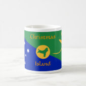 Tasse de drapeau d'Île Christmas (Centre)
