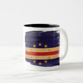Tasse de drapeau du Cap Vert (Devant droit)