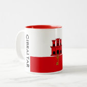 Tasse de drapeau du Gibraltar (Devant gauche)