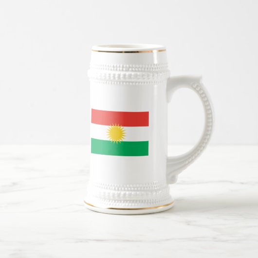 Tasse de drapeau du Kurdistan (Droite)