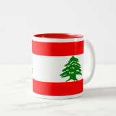 Tasse de drapeau du Liban (Devant droit)