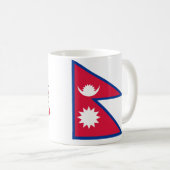 Tasse de drapeau du Népal (Devant droit)