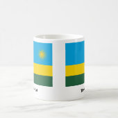 Tasse de drapeau du Rwanda (Centre)