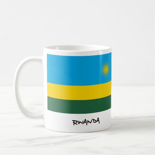 Tasse de drapeau du Rwanda (Gauche)