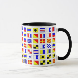 TASSE de DRAPEAUX de SIGNAL de BATEAU de