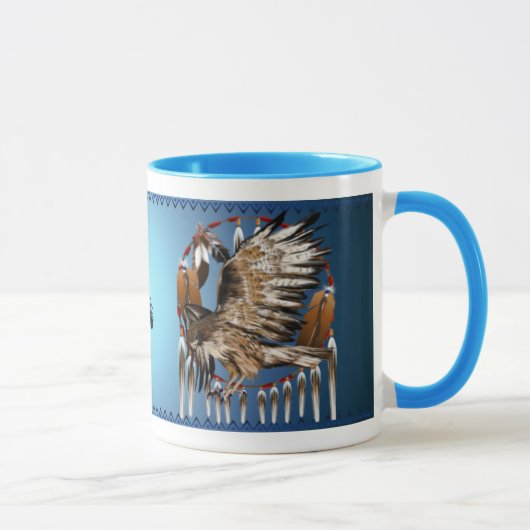 Tasse de Dreamcatcher de faucon de vol (Droite)