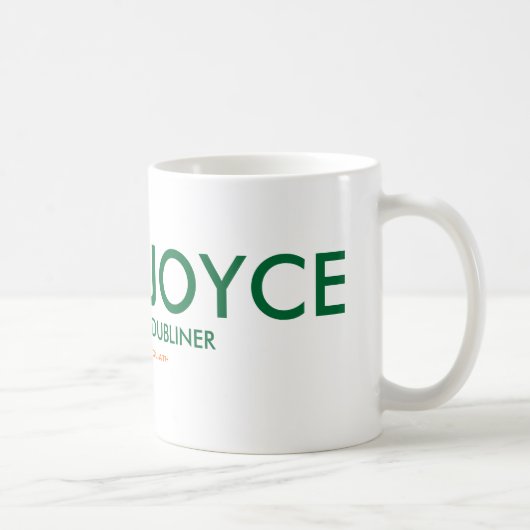 Tasse de Dubliner de James Joyce (Droite)