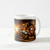 Tasse de duel citron contre café – Tasse FunnClass (Devant droit)