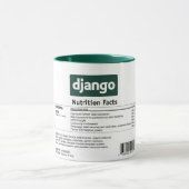 Tasse de faits de nutrition de Django (Centre)