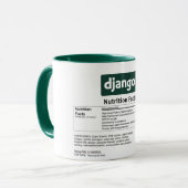 Tasse de faits de nutrition de Django (Devant gauche)