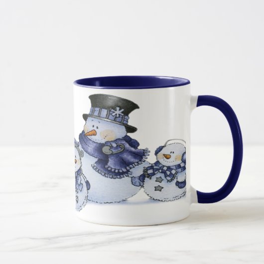 tasse de famille de bonhomme de neige (Droite)