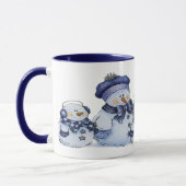 tasse de famille de bonhomme de neige (Gauche)