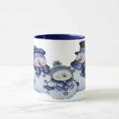 tasse de famille de bonhomme de neige (Centre)