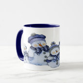 tasse de famille de bonhomme de neige (Devant gauche)