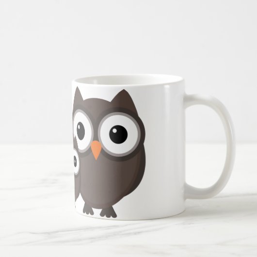 Tasse de famille de hibou (Droite)