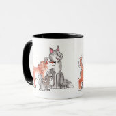 Tasse de famille de loup (Devant gauche)