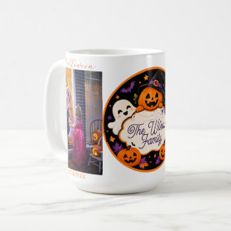 Tasse de famille personnalisée Halloween effrayant