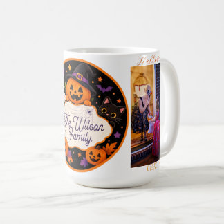 Tasse de famille personnalisée Halloween effrayant