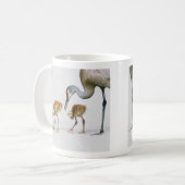 Tasse de Famiy de grue de Sandhill (Devant gauche)