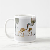 Tasse de Famiy de grue de Sandhill (Gauche)