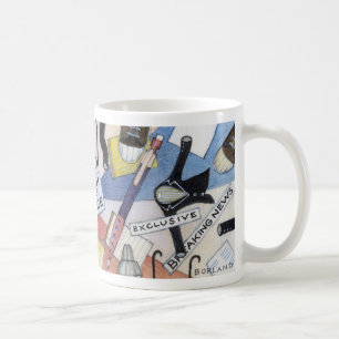 Tasse de fan de Rachel Maddow sans frontière bleu
