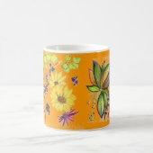 Tasse de fantaisie orange de fleur (Centre)