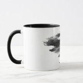 Tasse de fantasy Dragon Fumée Encre Noire Abstrait (Gauche)