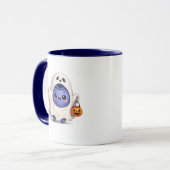 Tasse de fantôme mignon d'Halloween (Devant gauche)