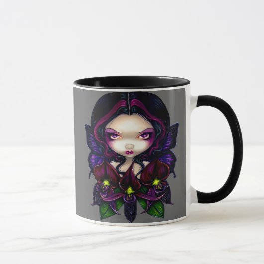 Tasse "de fée noire d'orchidée" (Droite)