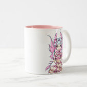 Tasse "de fée rose de ruban" (Devant droit)